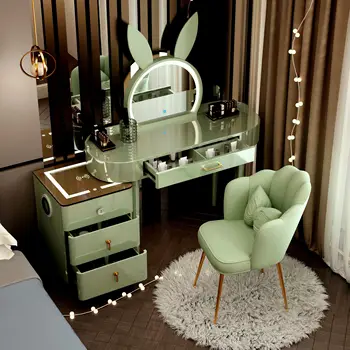 Smink Asztal Multifunkcionális Kabinet 2023 Modern, Egyszerű, Luxus, valamint Luxus Hálószoba Smink Asztal