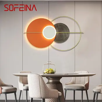SOFEINA Modern Fali Kép Lámpa LED Kreatív Beltéri Háttér Dekoráció Gyertyatartó Fény Haza Nappali, Hálószoba