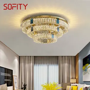 SOFITY Északi Mennyezeti Lámpák Modern LED Fény Luxus Kreatív Kristály Lámpatest Haza Nappali, Hálószoba Decor