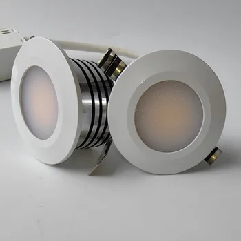 Szabályozható 3W Mini High Power LED Mennyezeti Süllyesztett Le Fény Lámpák LED Mélysugárzók Nappali Szekrény, Hálószoba AC110V 220V