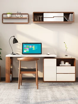 Számítógép asztal egyszerű, modern hálószoba, sarok íróasztal könyvespolc, asztal íróasztal tanulmány szoba bútorok
