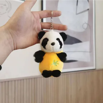 Születésnapi Ajándék Rövid Halom Aranyos Plüss Panda Baba Kulcstartó Hátizsák, Táska, Kulcstartó Kínai Stílusú Csecsebecsék Autó Medál
