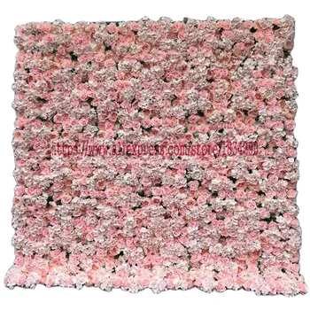 TONGFENG világos rózsaszín 10db/sok Mesterséges selyem rózsa, bazsarózsa hortenzia virág fal háttér dekoráció virág futó esküvő
