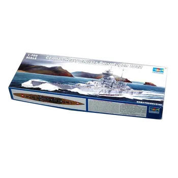 Trombitás 1/700 05766 Német Nehéz Cirkáló Prinz Eugen 1942-Ben Katonai Hajó, Játék, Hobbi Közgyűlés Műanyag Modell-Készlet