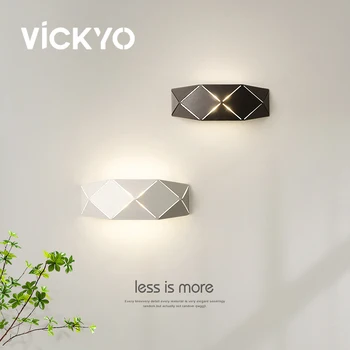 VICKYO 2023Newest Modern LED Beltéri Fali Lámpa Kreatív Éjjeli Este Lámpatest, Nappali Hálószoba Haza Decorstion