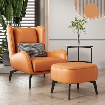 Vissza a Trónt, Design Szék Akcentussal Luxus Kanapé olasz Speciális Székek Narancs Olvasás hallban Lakás Bútor KTY043 WYH