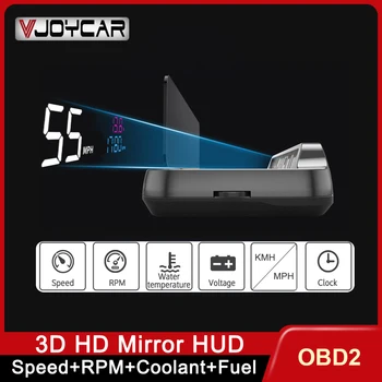 Vjoycar Új Disign Tükör Lift Automatikusan Autó Üveg Kivetítő HUD OBD2 Head Up Display Nyomtávú Autó Elektronikai Tartozékok Riasztás