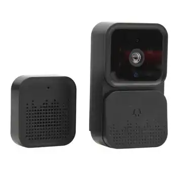 WiFi Videó Csengő Fényképezőgép Fekete Vezeték nélküli Távirányító éjjellátó kétirányú Intercom Intelligens HD Wifi Csengő Kamera