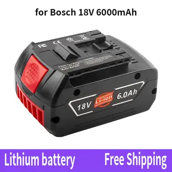 Új 18V Akkumulátor 6.0 Ah Bosch Elektromos Fúró 18V 6000mAh Újratölthető Li-ion Akkumulátor BAT609, BAT609G, BAT618, BAT618G, BAT614