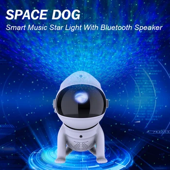 Űrhajós Tér Kutya Projektor Csillagos Éjszaka Fény Galaxy Csillagos Ég, Köd LED Lámpa Gyerekek Otthon Szoba Hálószoba Dekoratív Születésnapi Ajándék